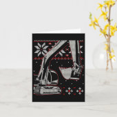 T-shirt voor graafmachinebestuurder kaart (Gele Bloem)