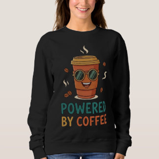 T-shirt voor grappige koffieliefhebbers, aangedrev