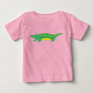 T-shirt voor groene en gele alligator