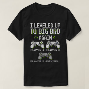 T-shirt voor grote broer met level-up - T-shirt vo