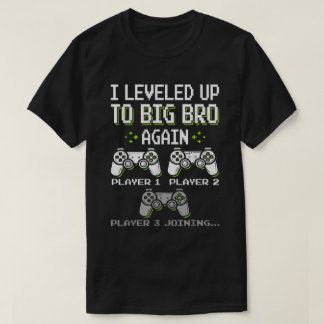 T-shirt voor grote broer met level-up - T-shirt vo