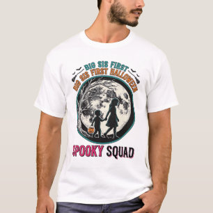 T-shirt voor grote zus Halloween voor haar eerste 
