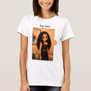 T-shirt voor grote zus Leuke bijpassende verjaar