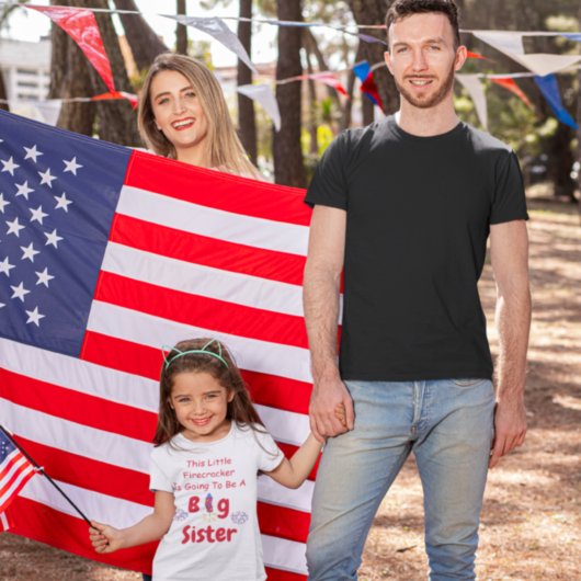 T-shirt voor grote zus met vuurwerk