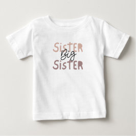 T-shirt voor grote zus. Past bij T-shirt voor klei