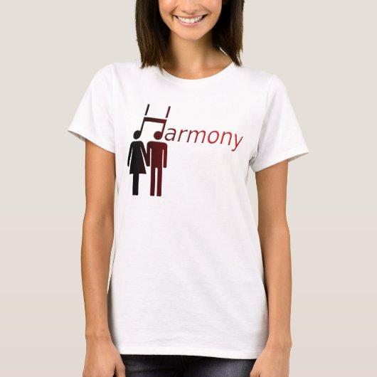 T-shirt voor harmonieus stel (Voorkant)