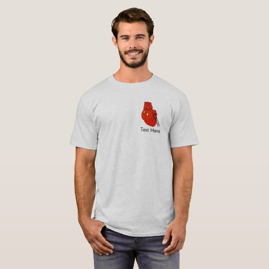 T-shirt voor hartchirurgie (Voorkant volledig)
