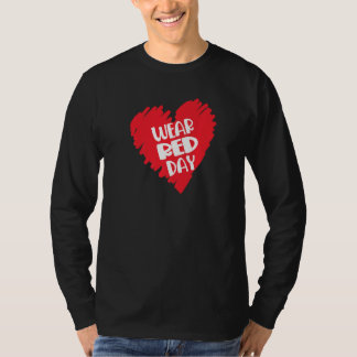 T-shirt voor Hartgezondheidsmaand februari Amerika