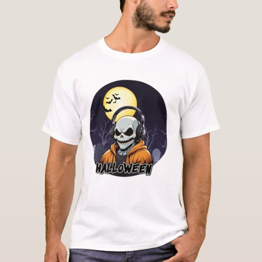 T-shirt voor heren Halloween T-shirt design (Voorkant)