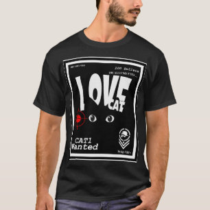 t-shirt voor heren love cat