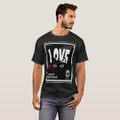 t-shirt voor heren love cat (Voorkant volledig)