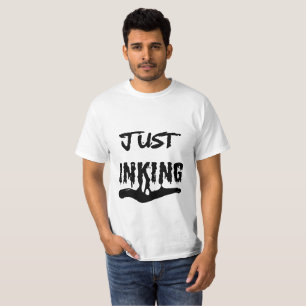 T-Shirt voor heren met inkt – Ink Typography Artis