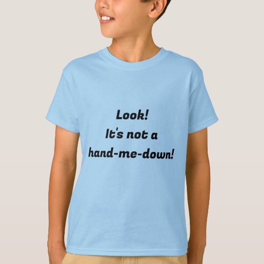 T-shirt voor het jongste kind in het gezin (Voorkant)