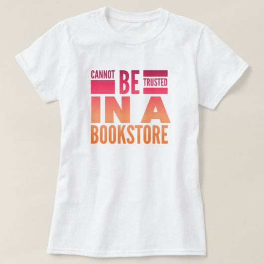 T-shirt voor het lezen van boekwinkel (Design voorkant)