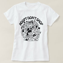 T-shirt voor het redden van honden bij adoptie