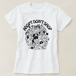 T-shirt voor het redden van honden bij adoptie