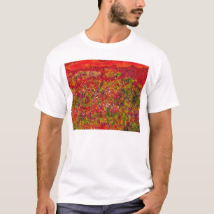 T-shirt voor het schilderen van wild bloemveld