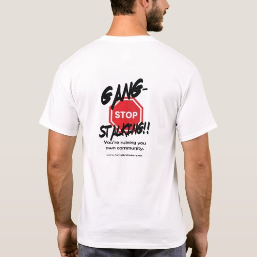 T-shirt voor het stoppen van de bendelok (Achterkant)