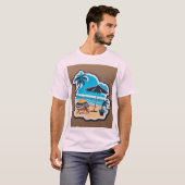 T-shirt voor het strand (Voorkant volledig)