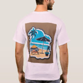 T-shirt voor het strand (Achterkant)