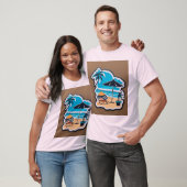 T-shirt voor het strand (Unisex)