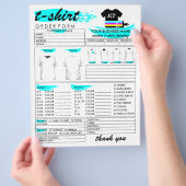 T-shirt voor het T-shirt voor het warmteoverdracht Flyer (Hand)