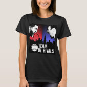 T-shirt voor het team van de rivalen Podcast-vrouw (Voorkant)