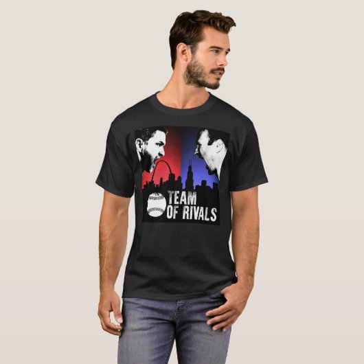 T-shirt voor het team van rivalen (Voorkant volledig)