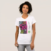 T-Shirt voor het teken van liefde en vrede (Voorkant volledig)
