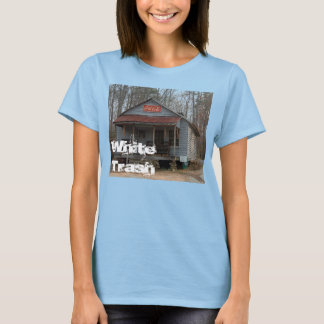 T-shirt voor het vernietigen van witte vuilnis