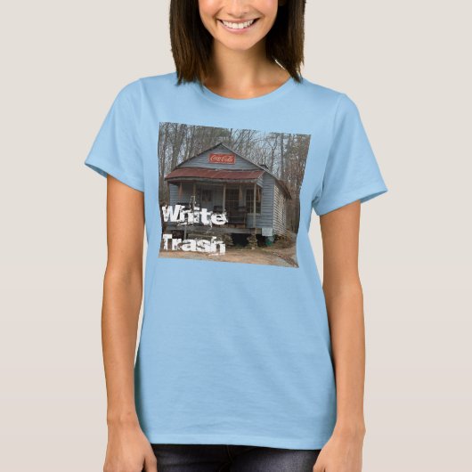 T-shirt voor het vernietigen van witte vuilnis (Voorkant)