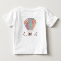 T-shirt voor het vliegen met een hete luchtballon