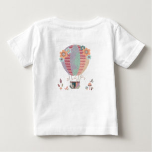 T-shirt voor het vliegen met een hete luchtballon