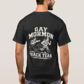 T-shirt voor homo-mormoonse hardloopploeg (Achterkant)