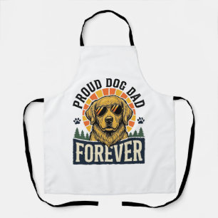 T-Shirt voor Honden Vader Vintage Gouden Retriever Schort