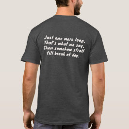 T-shirt voor hondenbezitters met ritmische tekst '