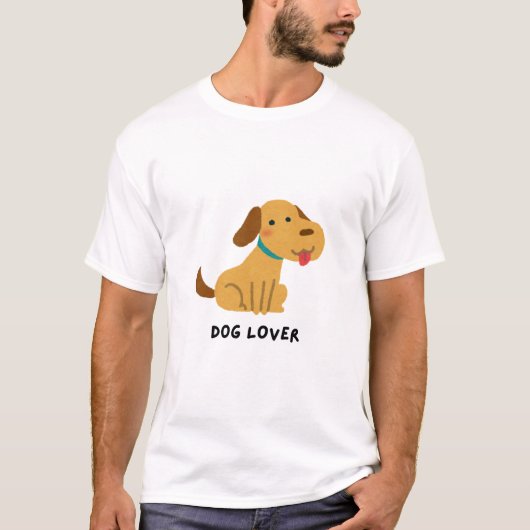 T-shirt voor hondenliefhebbers (Voorkant)