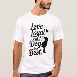 T-shirt voor hondenliefhebbers, bijpassend shirt v