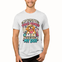 T-shirt voor hondenliefhebbers met de grap 'Volled