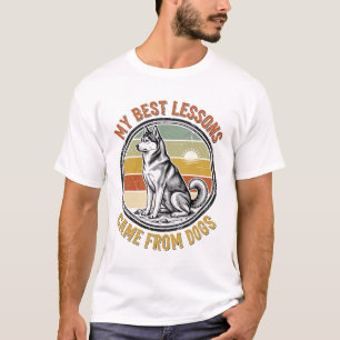 T-Shirt voor hondenliefhebbers met wijsheidige Hus
