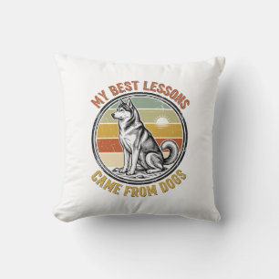 T-Shirt voor hondenliefhebbers met wijsheidvolle H Kussen
