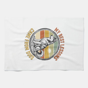 T-Shirt voor hondenliefhebbers met wijsheidvolle H Theedoek