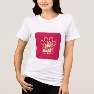 T-shirt voor hondenliefhebbers - Typografie met po