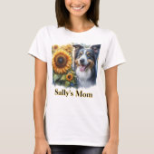 T-shirt voor hondenmoeder Border Collie (Voorkant)