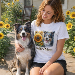 T-shirt voor hondenmoeder Border Collie
