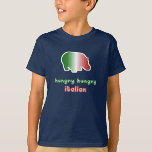 T-shirt voor hongerige Italiaanse kinderen