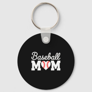 T-shirt voor honkbalmoeder vrouwen honkbal hart mo sleutelhanger