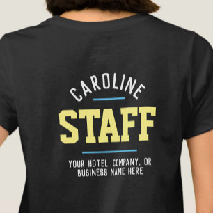 T-shirt voor hospitality personeel met bedrukking
