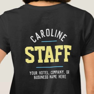T-shirt voor hospitality personeel met bedrukking