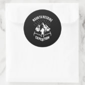 T-shirt voor hot Mountaining Ronde Sticker (Tas)